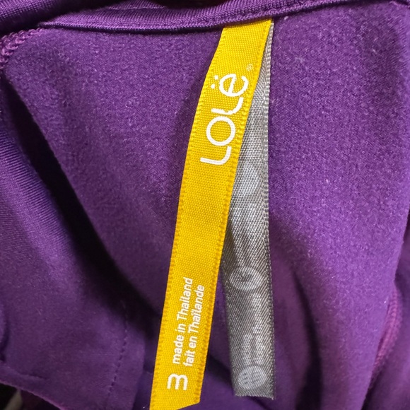 Women's Purple Lole Quarter Zip Pullover Like New Size Medium - Picture 4 of 4